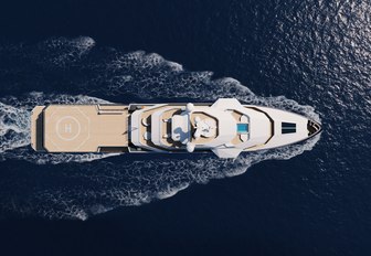 superyacht at sea