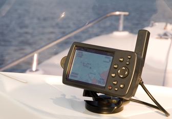 gps set deck mounted small motor yacht cruiser