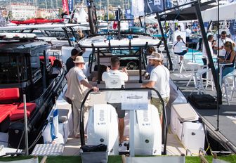 Cannes Yachting Festival Port Canto powerboat area