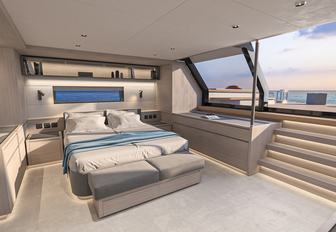 Pardo GT75 main cabin with access to deck