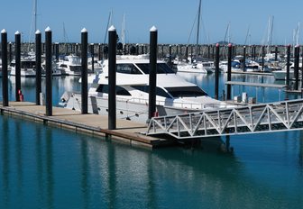 floating pontoon in tidal marina region