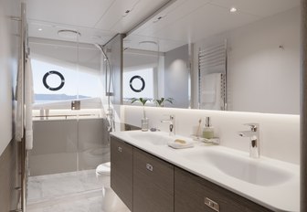 Princess S72 bathroom and guest accommodation