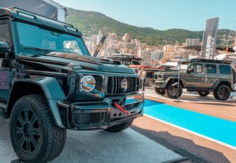 off road vehicles at adventure zone at Monaco Yacht Show