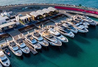 motor yachts at Genoa Boat Show