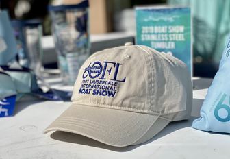 branded baseball cap Fort Lauderdale Boat Show