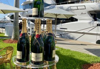 champagne and superyachts at FLIBS VIP