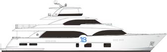 Ocean Alexander Megayachts range illustration