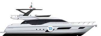 Ferretti Flybridge range illustration