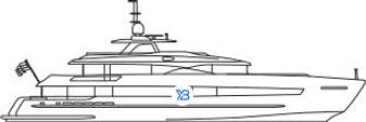 Heesen 42m Steel illustration