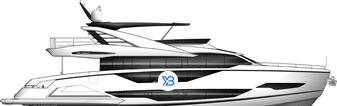 Sunseeker 90 Ocean illustration