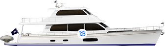 Grand Banks GB85 Skylounge illustration