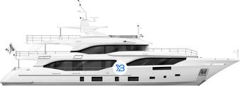 Benetti Mediterraneo 116 illustration