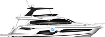 Sunseeker Manhattan 68  Mk2 illustration