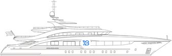 Heesen 50m Steel Displacement illustration