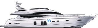 Princess 78 Motor Yacht illustration