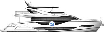 Sunseeker 90 Ocean illustration