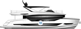 Sunseeker 82 Ocean  illustration