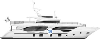 Benetti Delfino 95 illustration