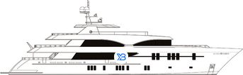 Ocean Alexander 155 Megayacht illustration