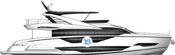 Sunseeker 90 Ocean illustration