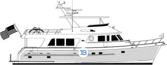 Outer Reef 650 Motoryacht Mk1 illustration