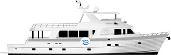 Outer Reef 900 Motoryacht illustration