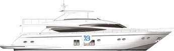 Princess 98 Motor Yacht illustration