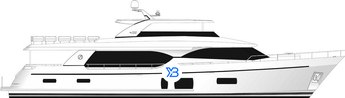 Ocean Alexander 100 Flybridge Mk3 illustration