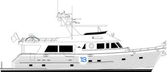 Outer Reef 750 Motoryacht illustration