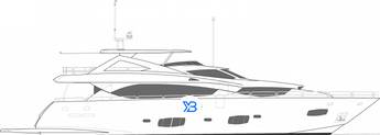 Sunseeker 30 Metre Yacht illustration