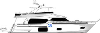 Ocean Alexander 70E Motoryacht illustration