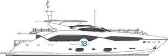 Sunseeker 115 Sport Yacht illustration