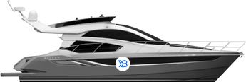 Galeon 430 Skydeck illustration