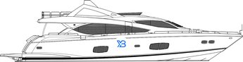 Sunseeker 88 Yacht Mk1 illustration