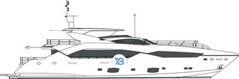 Sunseeker 115 Sport Yacht illustration