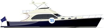 Palm Beach PB65 Flybridge  illustration