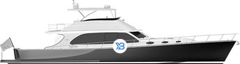 Palm Beach PB70 Flybridge illustration