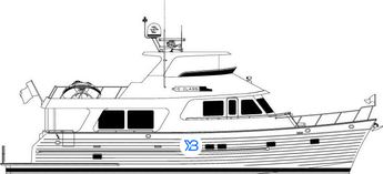 Outer Reef 610 Motoryacht illustration