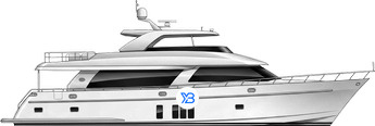 Ocean Alexander 90 Flybridge Mk2 illustration