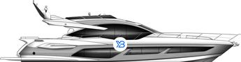 Sunseeker 74 Sport Yacht XPS illustration