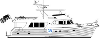 Outer Reef 650 Motoryacht Gen 2 illustration