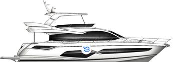 Sunseeker Manhattan 68  Gen 2 illustration