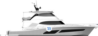 Riviera 72 Sports Motor Yacht Series II Gen 3 illustration