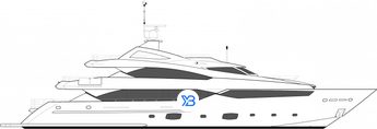 Sunseeker 40 Metre Yacht illustration