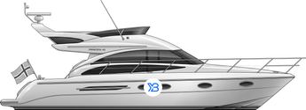 Princess 42 Mk2 illustration