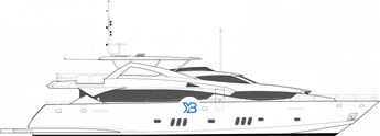 Sunseeker 34 Metre Yacht illustration