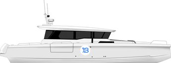 Axopar 45 XC Cross Cabin illustration