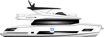 Sunseeker 74 Ocean illustration