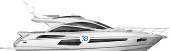 Sunseeker 68 Sport Yacht Mk1 illustration