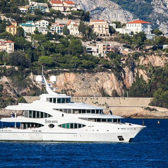 Queen Mavia yacht exterior 3